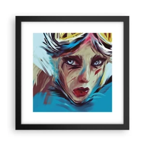 Plakat w czarnej ramie - Wojowniczka szos - 30x30 cm