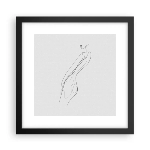 Plakat w czarnej ramie - Zaledwie obietnica - 30x30 cm