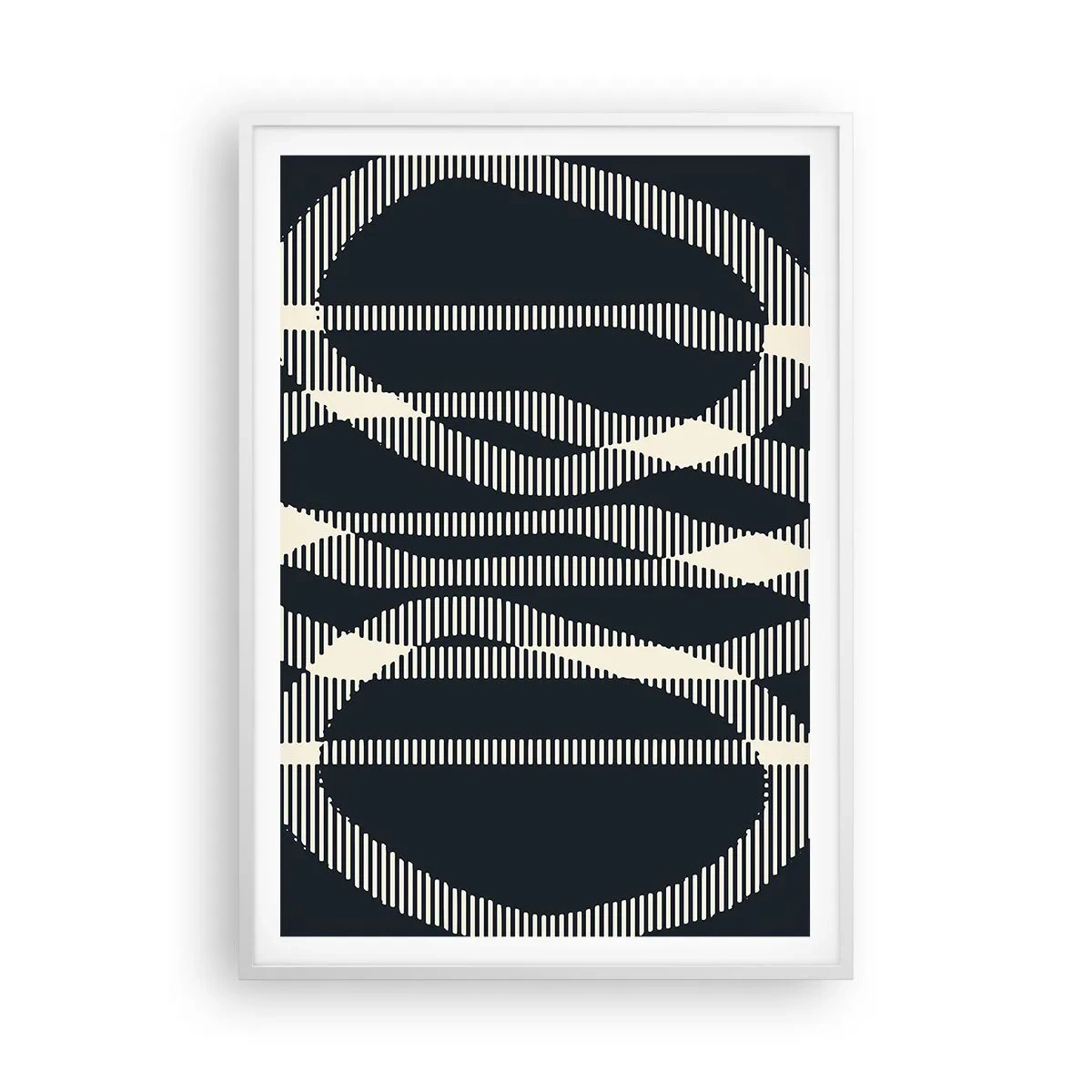 Plakat w białej ramie - Próba przełamania ciemności - 70x100 cm