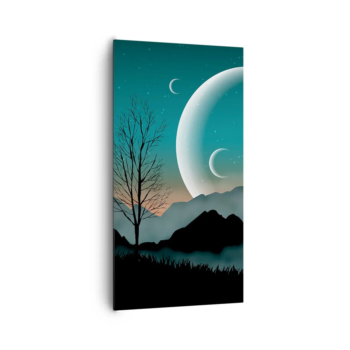 Obraz na płótnie - Karnawał gwiaździstej nocy - 65x120 cm