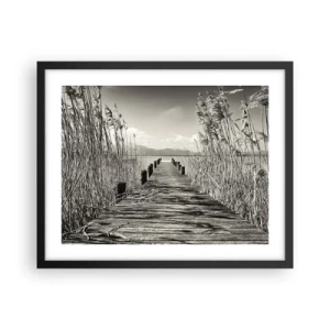 Plakat w czarnej ramie - W zaciszu traw - 50x40 cm