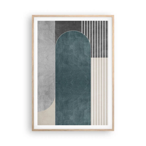 Plakat w ramie jasny dąb - Kompozycja na poziomie - 70x100 cm