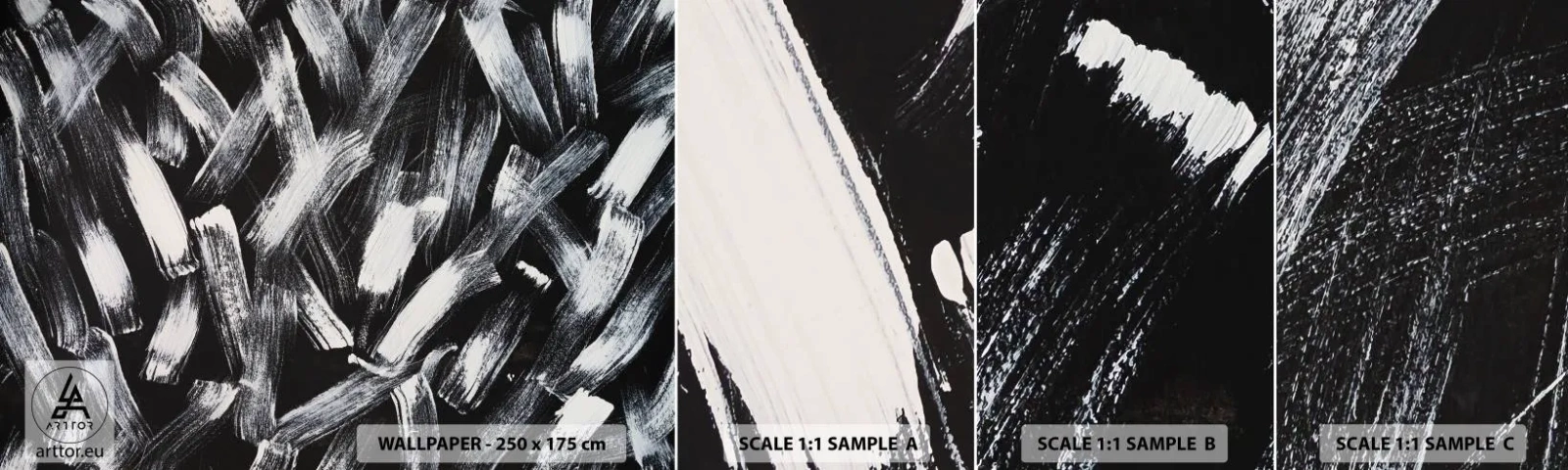 Fototapeta Próbka Standard Eco - Abstrakcja w duchu industrialnym - Sztuka, Nowoczesna, Szczotkowanie - 100x30 cm