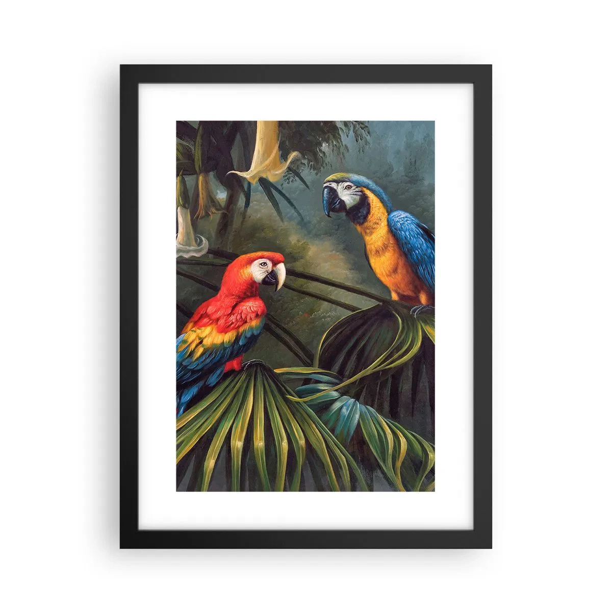 Plakat w czarnej ramie - Romantyzm w tropikach - 30x40 cm