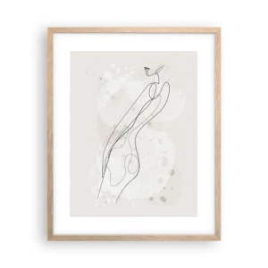 Plakat w ramie jasny dąb - Pobłądzić spojrzeniem - 40x50 cm