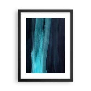 Plakat w czarnej ramie - Popłyń z nurtem - 30x40 cm