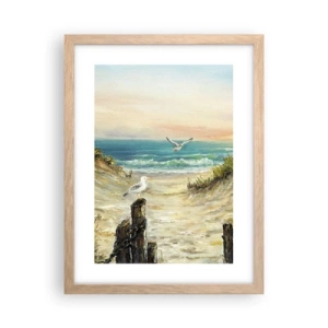 Plakat w ramie jasny dąb - Bezwietrzne zacisze - 30x40 cm