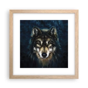 Plakat w ramie jasny dąb - Alfa? I omega - 30x30 cm