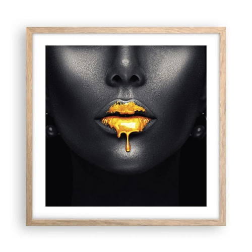 Plakat w ramie jasny dąb - Złotousta - 50x50 cm