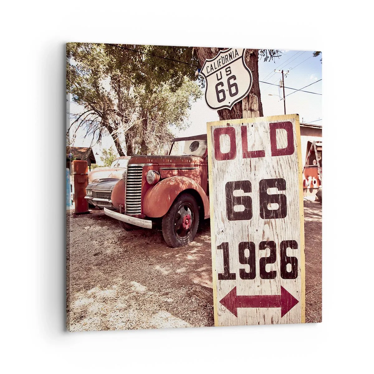 Obraz na płótnie - Legenda amerykanskiej prowincji - 60x60 cm