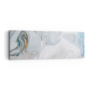 Obraz na płótnie - Biel wypiętrzona - 90x30 cm