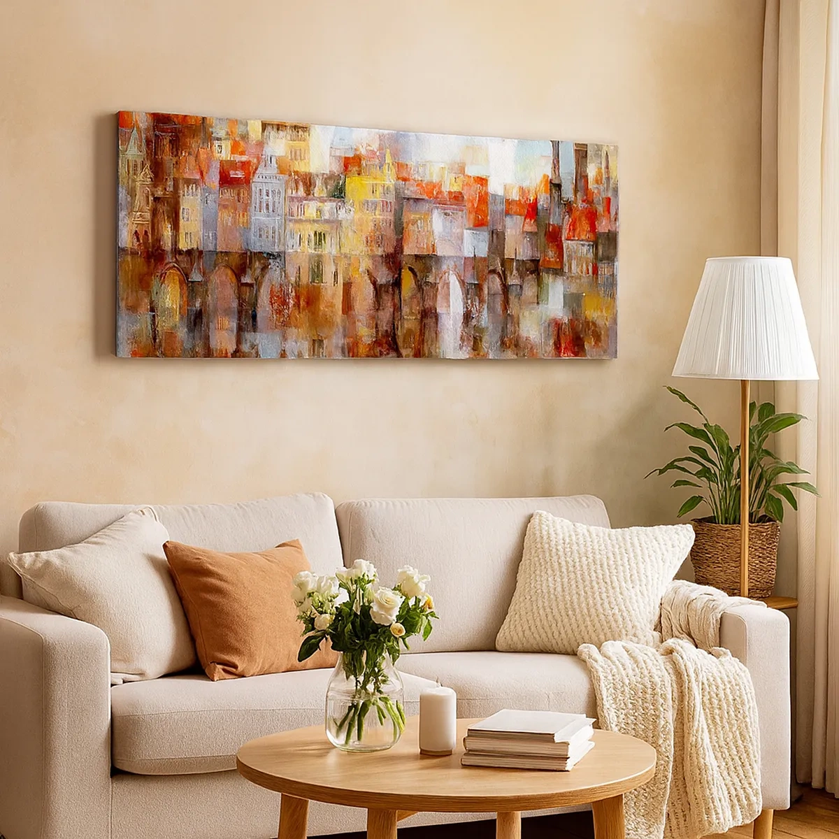 Obraz na płótnie - Pod mostem też pięknie - 30x30 cm