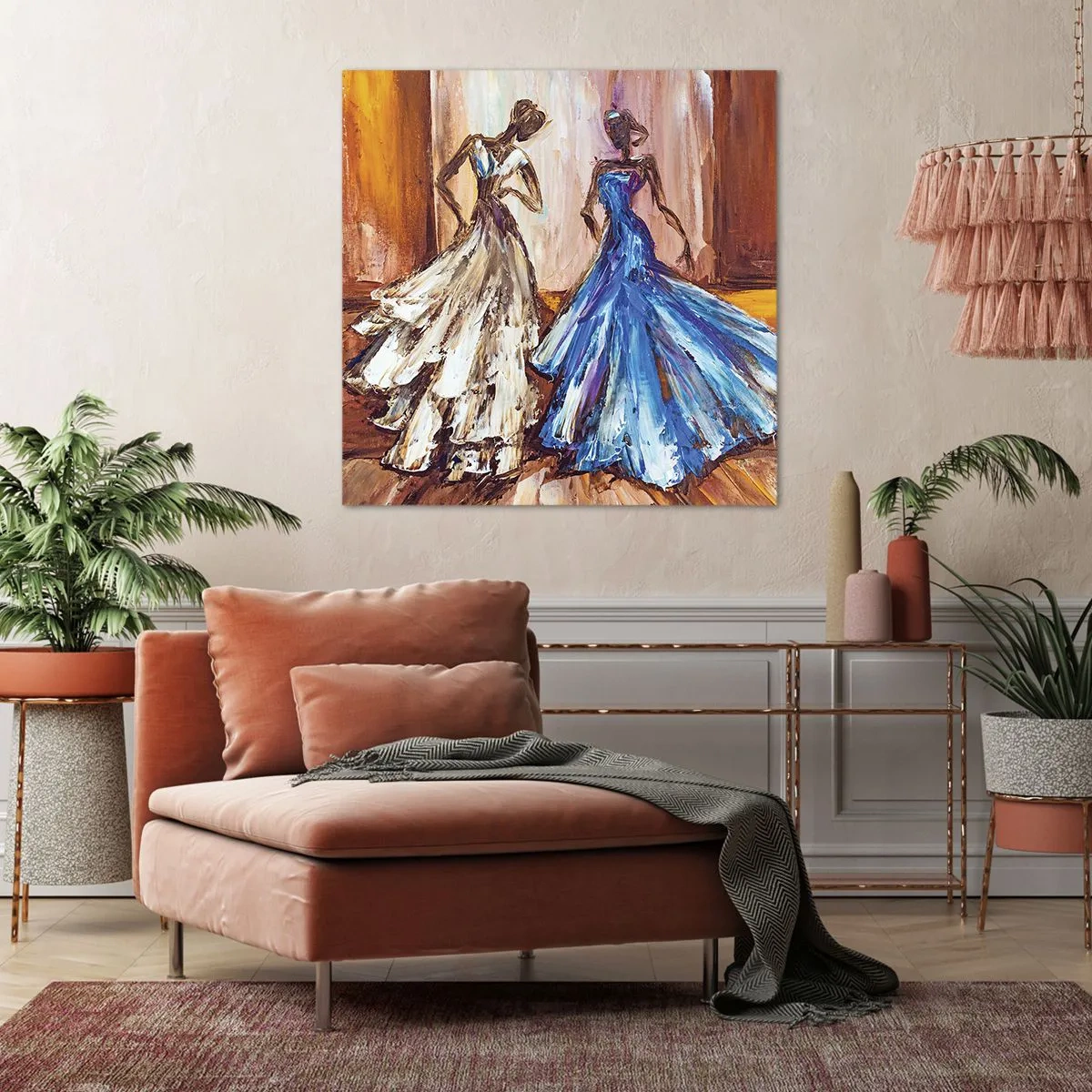 Obraz na płótnie - Wdzięczny duet - 40x40 cm