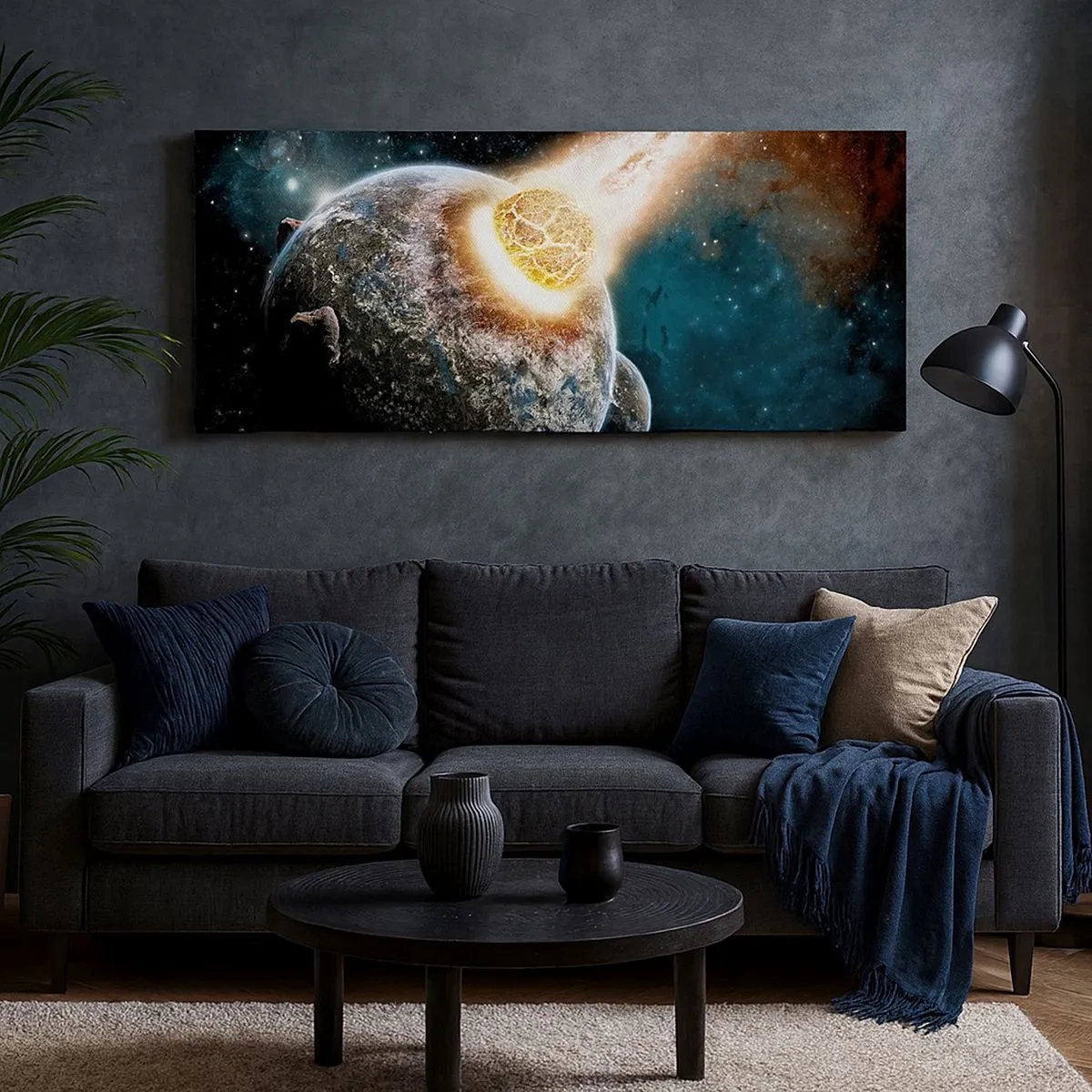 Obraz na płótnie - Zagłada czy narodziny? - 100x40 cm