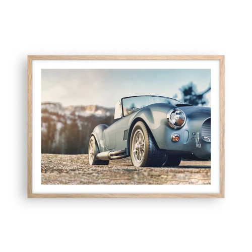 Plakat w ramie jasny dąb - Bo liczy się styl - 70x50 cm