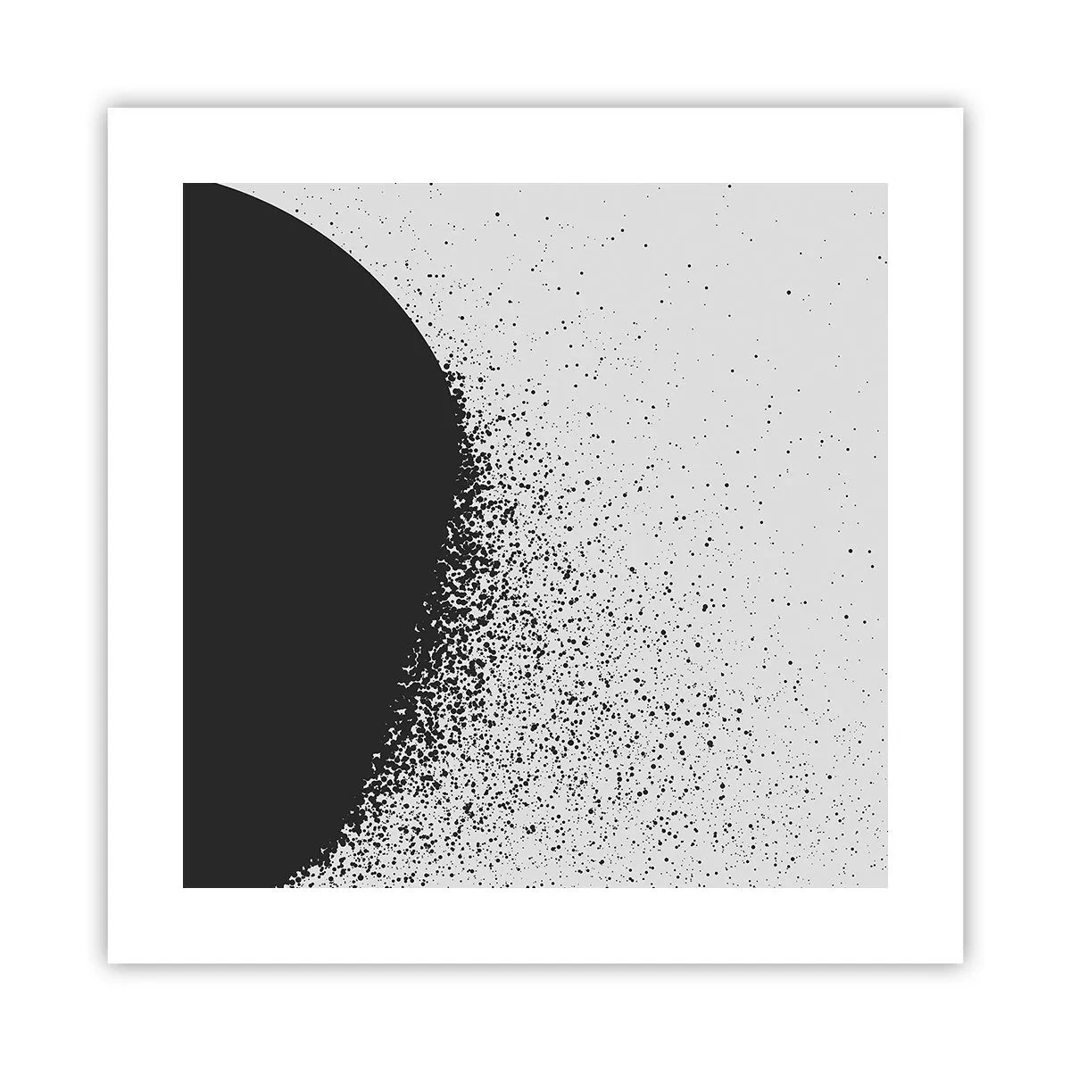 Plakat - Ruch cząsteczek - 40x40 cm