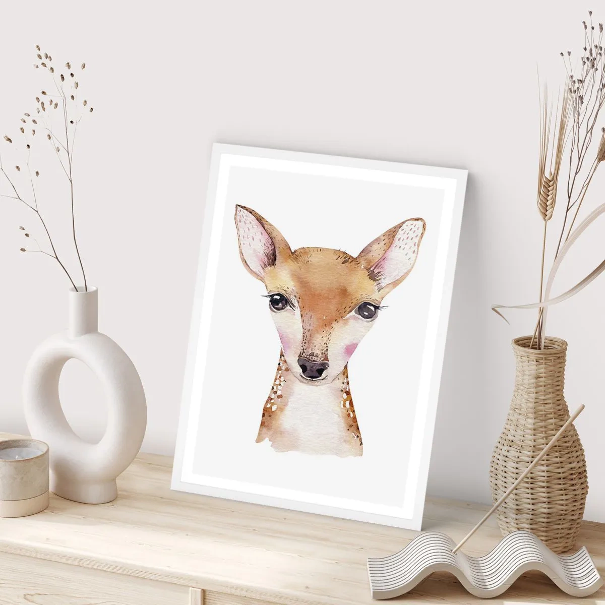 Plakat w białej ramie - Natura niewinności - 50x70 cm