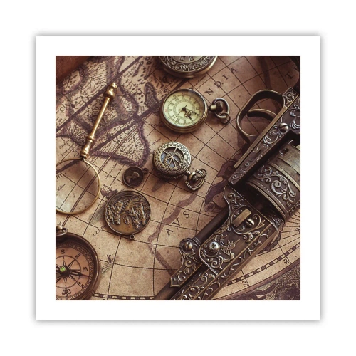 Plakat - Przygoda wzywa - 50x50 cm