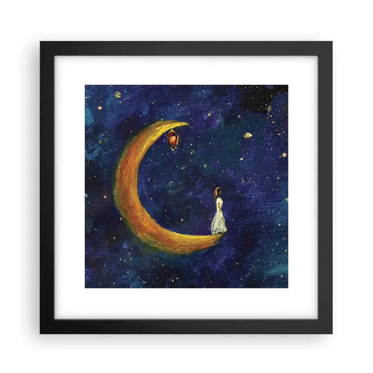 Plakat w czarnej ramie - Wołanie świata - 30x30 cm