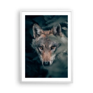 Plakat w białej ramie - Łowca - 50x70 cm