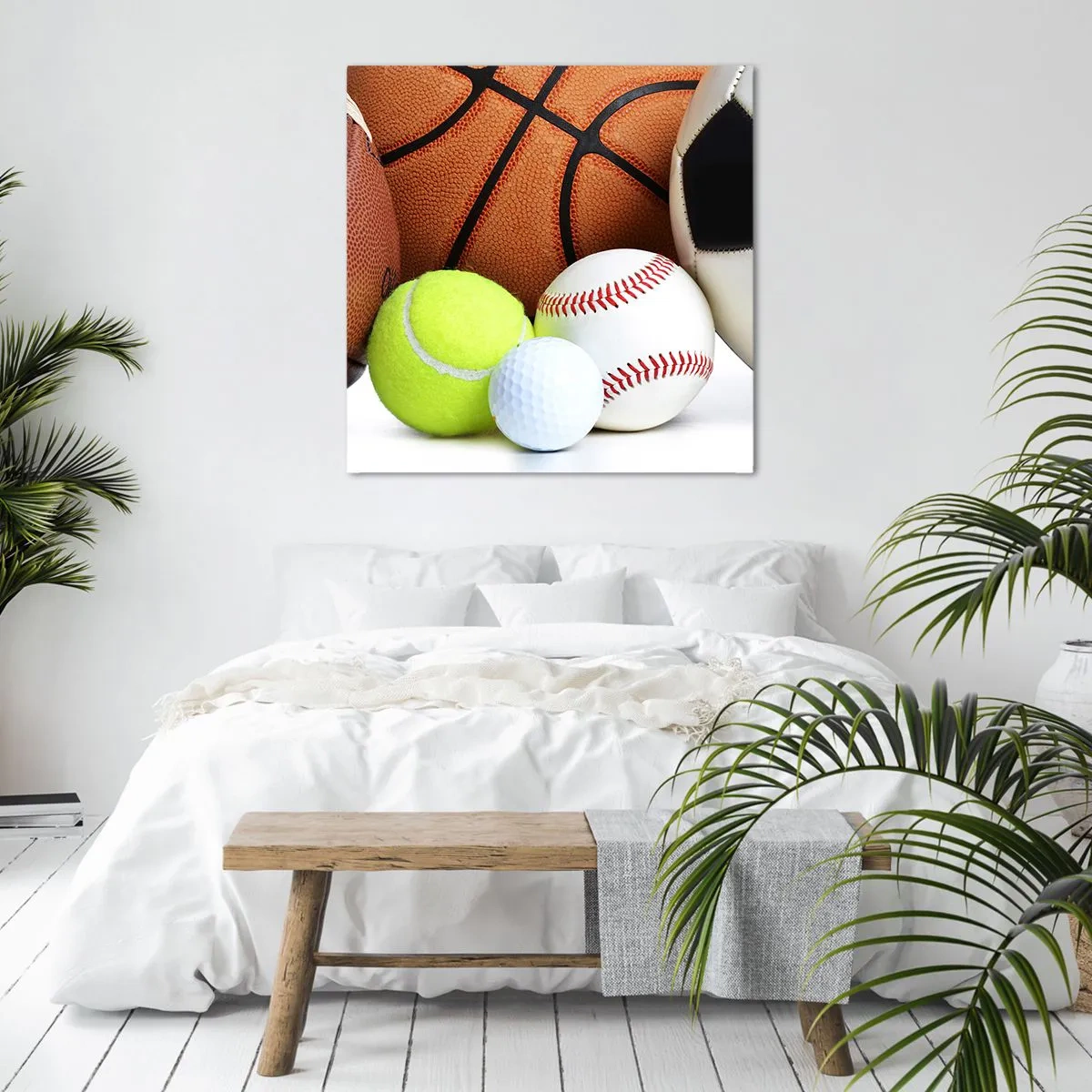 Obraz na płótnie - Łączy nas piłka! - 60x60 cm