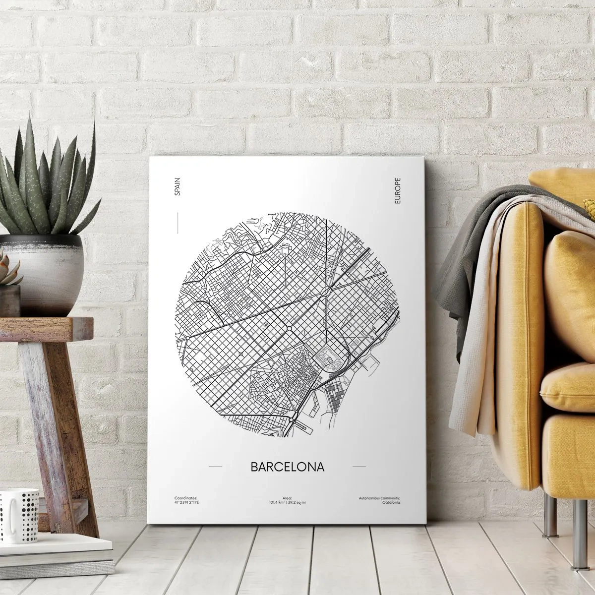 Obraz na płótnie - Anatomia Barcelony - 45x80 cm