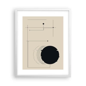 Plakat w białej ramie - Sprężysta i dynamiczna kompozycja - 40x50 cm