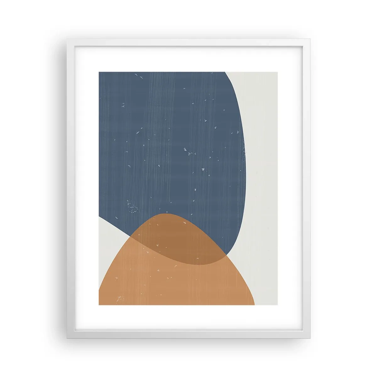 Plakat w białej ramie - Owale i wpływy - 40x50 cm