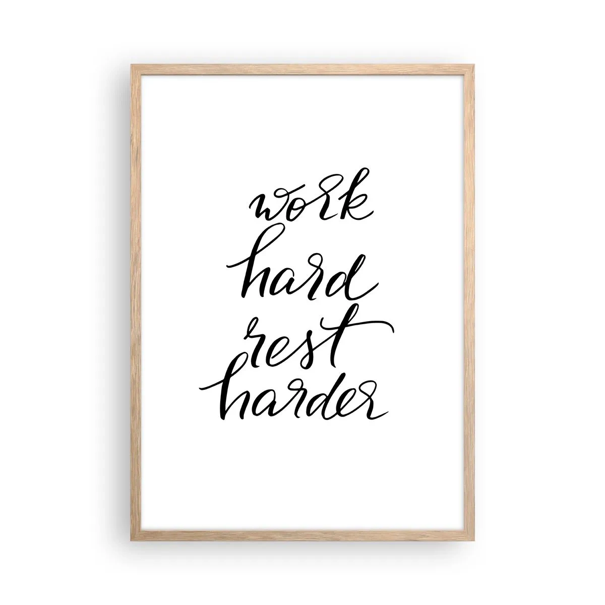 Plakat w ramie jasny dąb - Życiowa równowaga - 50x70 cm