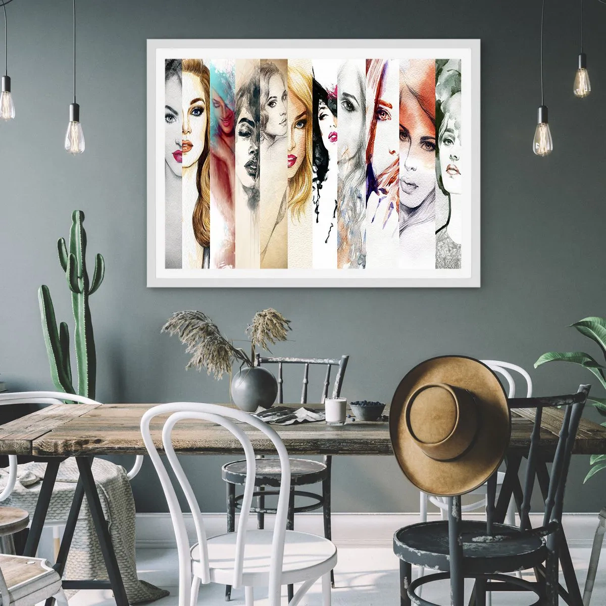 Plakat w białej ramie - I zawsze to TY - 70x50 cm