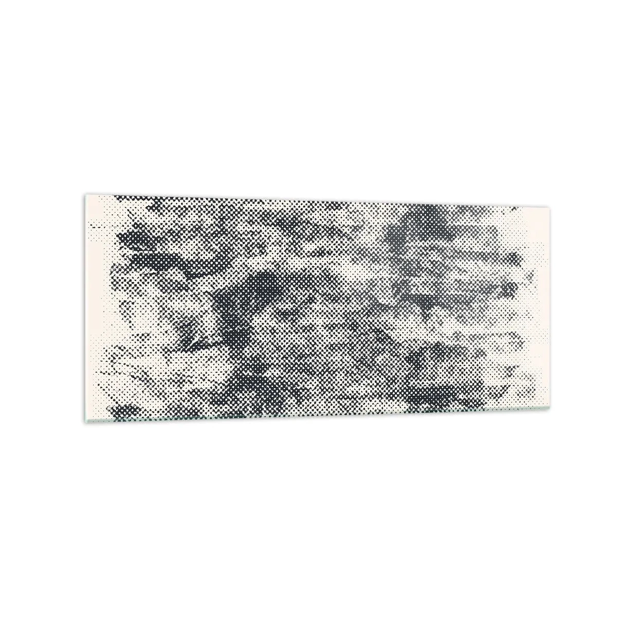 Obraz na szkle - Abstrakcyjna mglista kompozycja w odcieniach szarości - 120x50cm - Mglista kompozycja - Nowoczesna dekoracja ścienna do salonu i sypialni ARTTOR