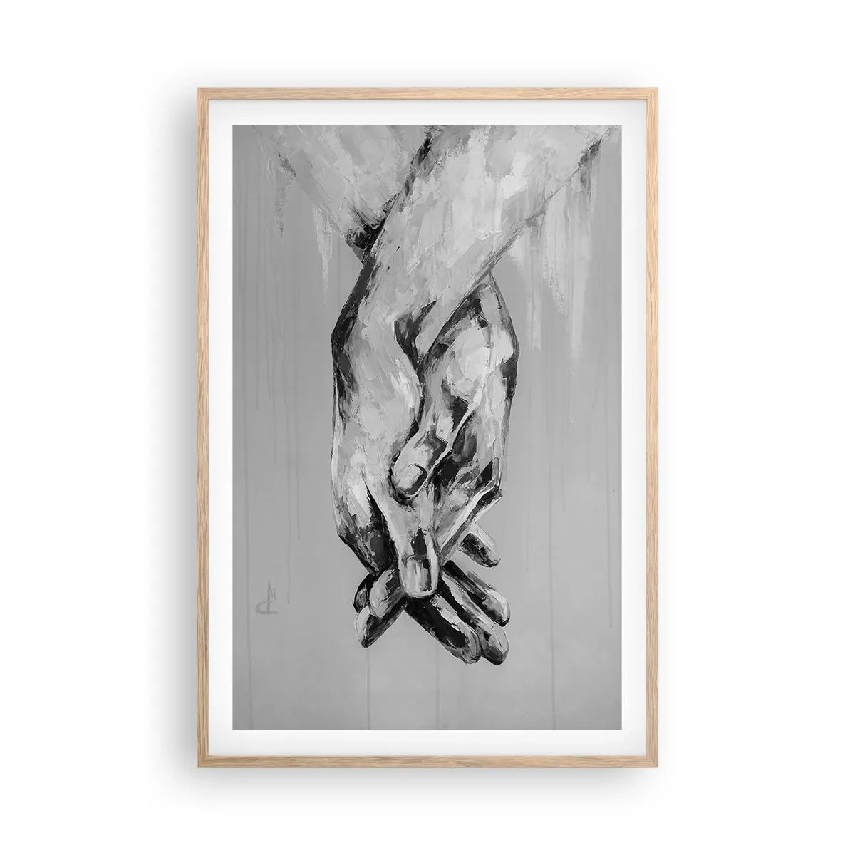 Plakat w ramie jasny dąb - Początek… - 61x91 cm