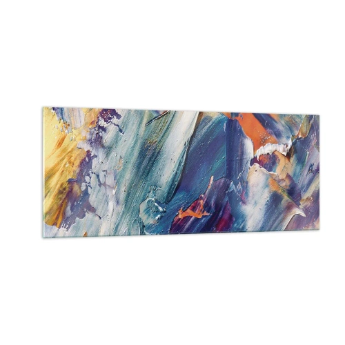 Obraz na szkle - Zamęt koloru - 100x40 cm