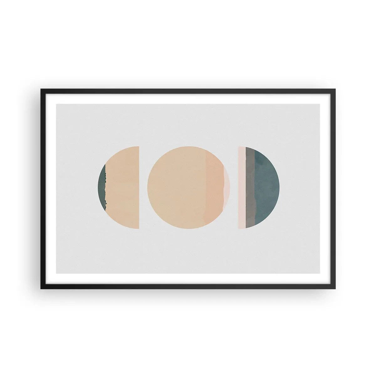 Plakat w czarnej ramie - Koło za kołem - 91x61 cm