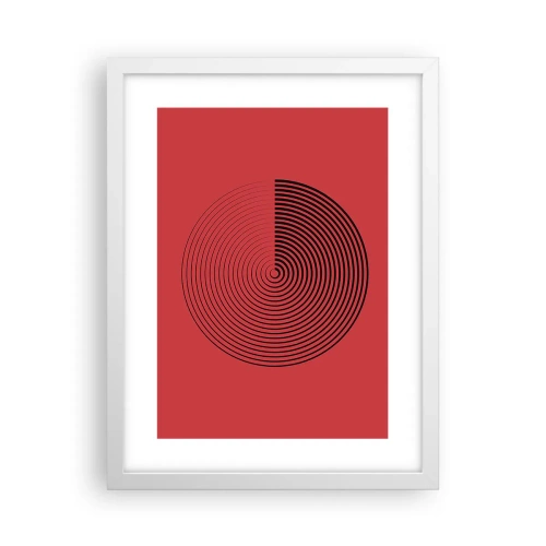 Plakat w białej ramie - Ruch kolisty - 30x40 cm