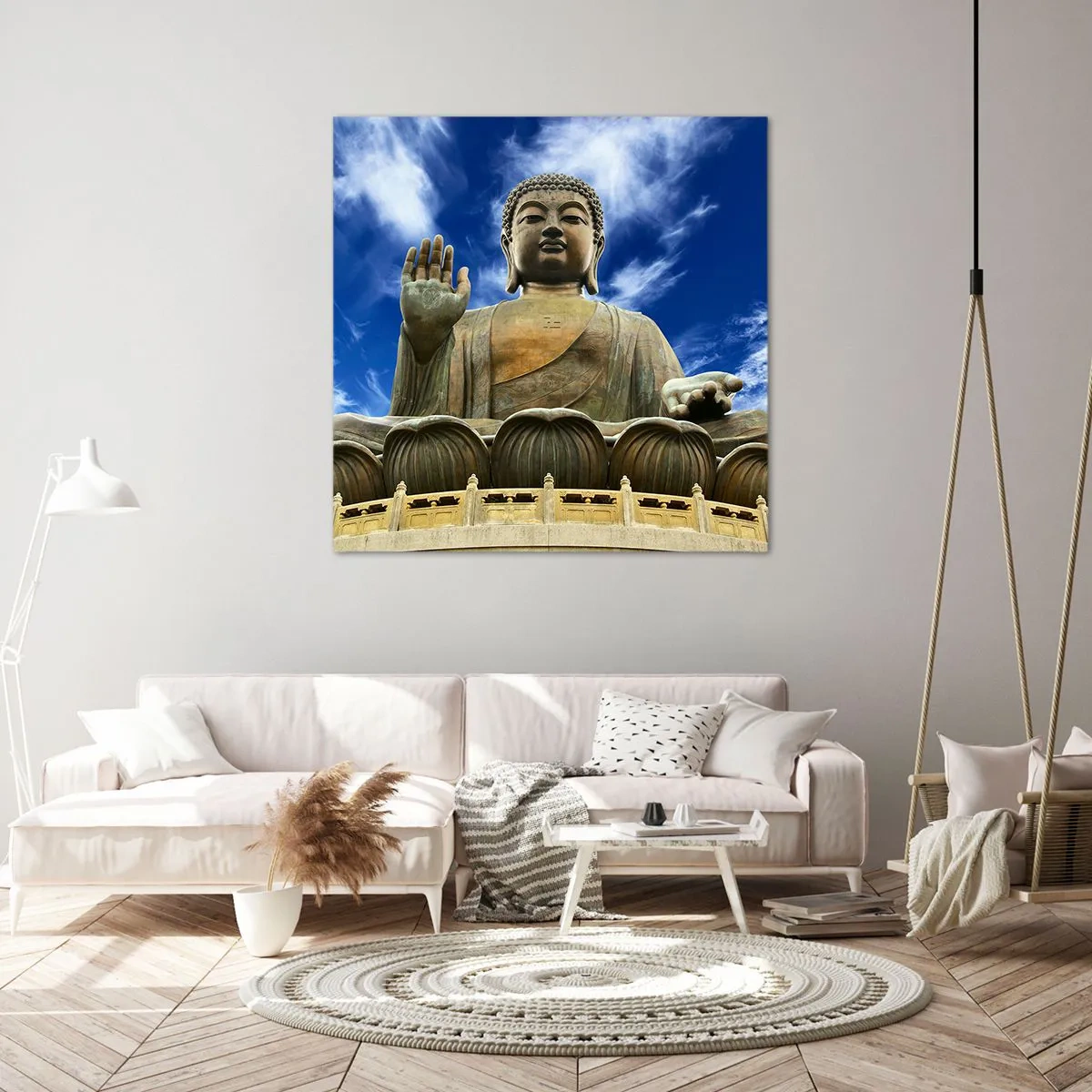 Obraz na płótnie - Żyj bez strachu - 40x40 cm