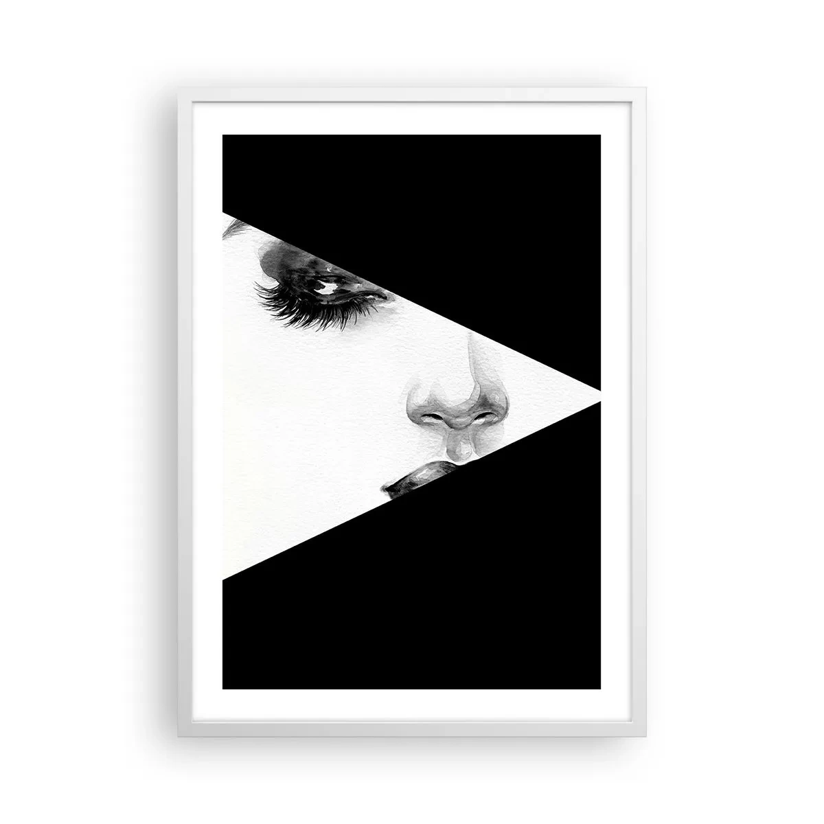 Plakat w białej ramie - Zawsze nieodkryta - 50x70 cm