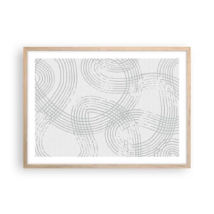 Plakat w ramie jasny dąb - Nie ma prostej drogi - 70x50 cm