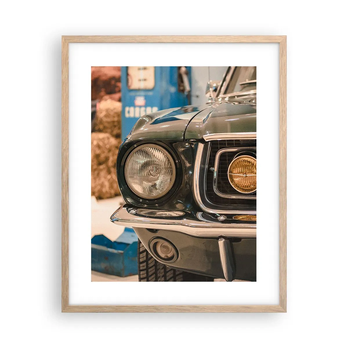 Plakat w ramie jasny dąb - Spotkanie z legendą - 40x50 cm