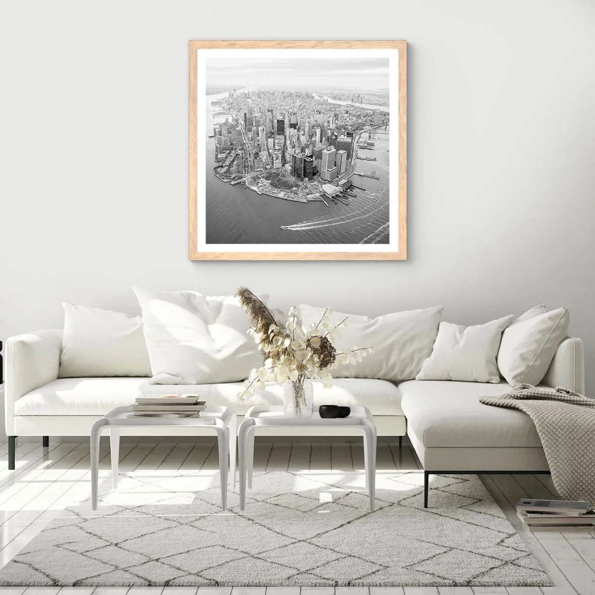 Plakat w ramie jasny dąb - Jak nie pokochać? - 50x50 cm