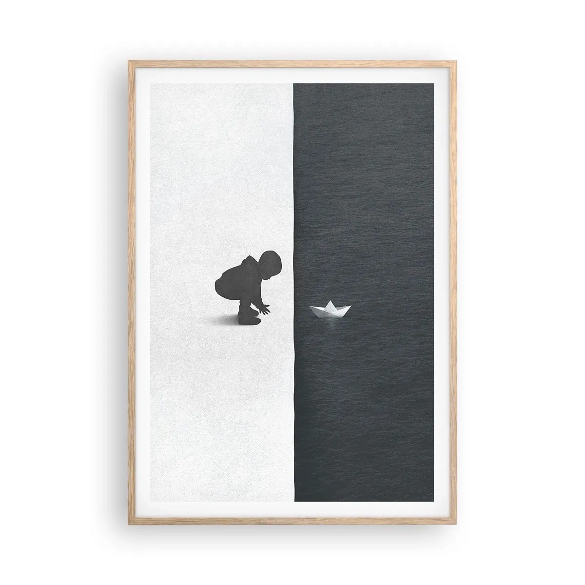 Plakat w ramie jasny dąb - Wielka wyprawa - 70x100 cm
