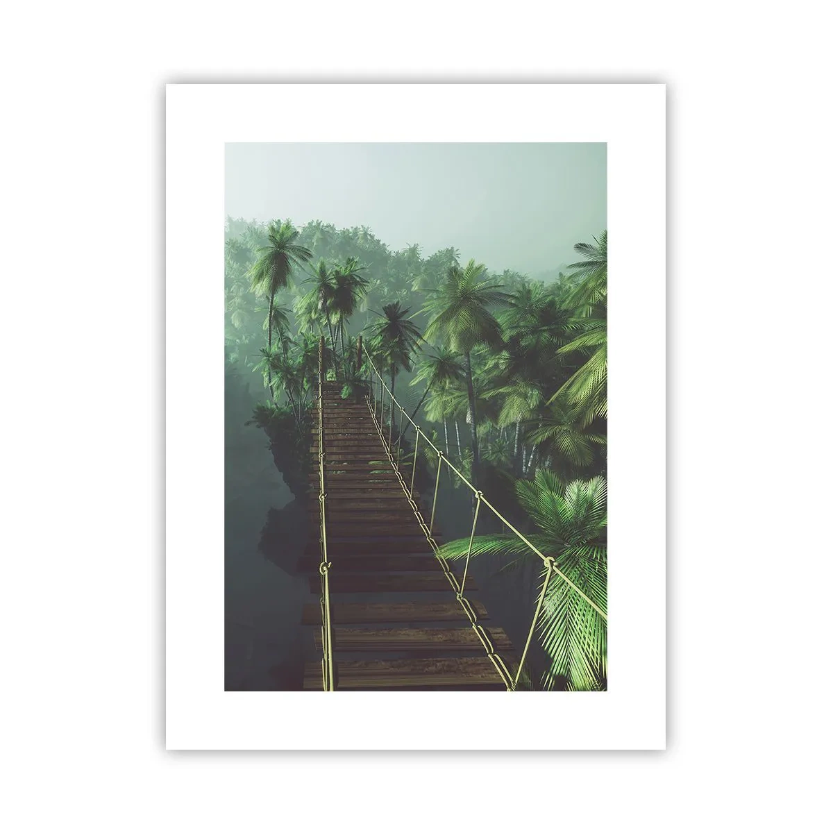 Plakat - Nad kipielą zieleni - 30x40 cm