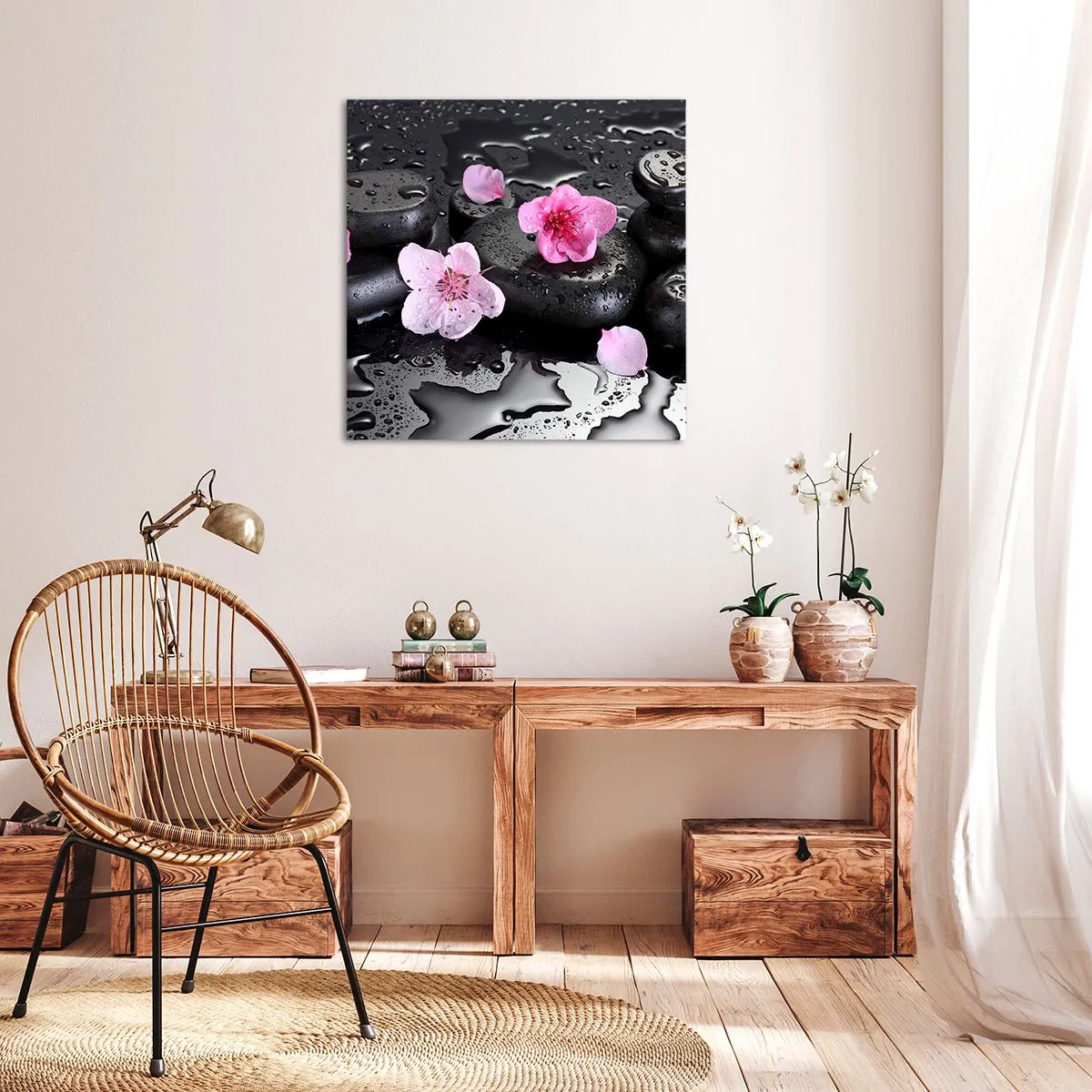 Obraz na płótnie - I kamień spada z serca - 60x60 cm