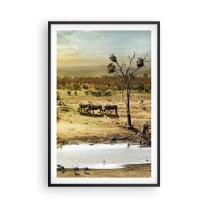 Plakat w czarnej ramie - "Z Edenu zaś wypływała rzeka…" - 61x91 cm