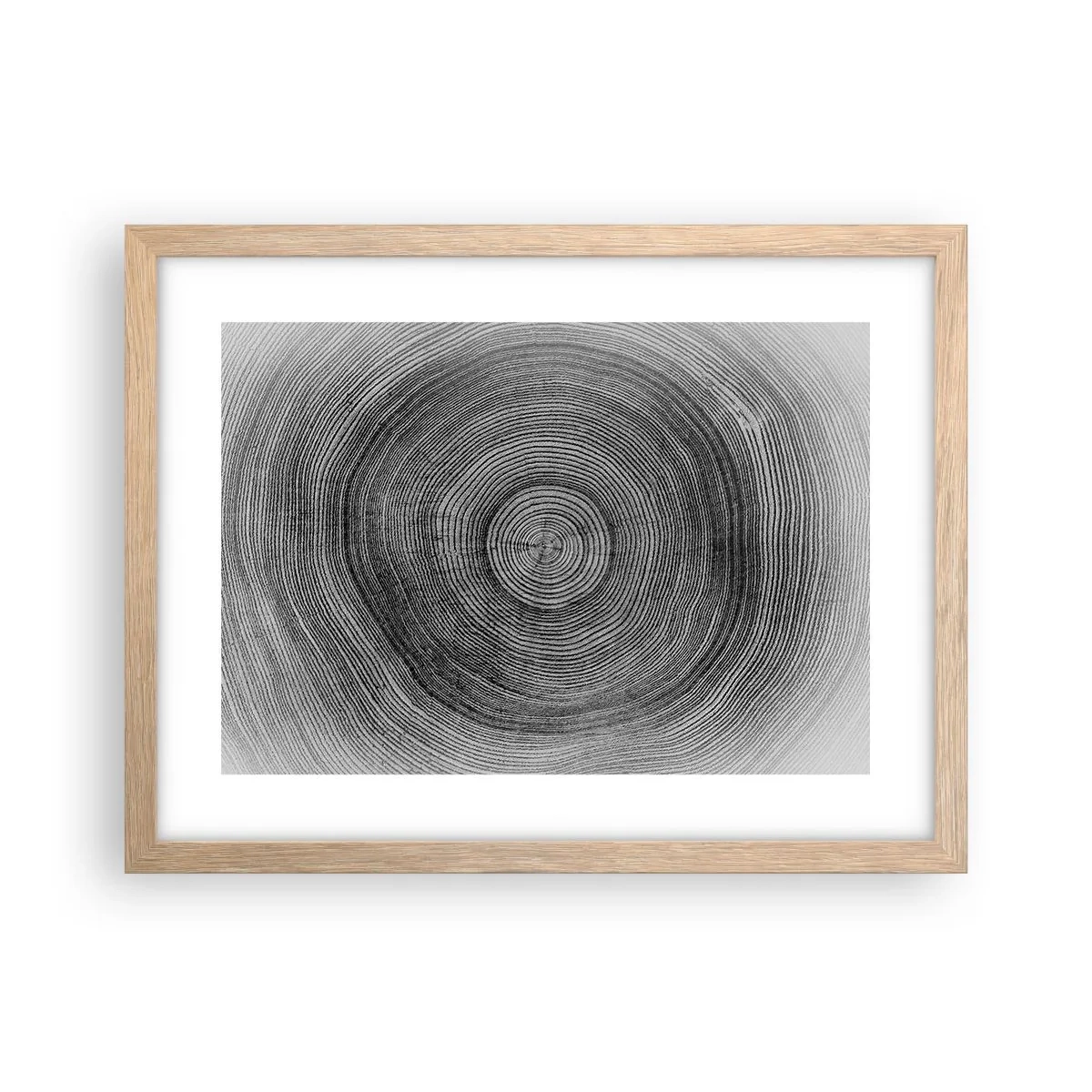 Plakat w ramie jasny dąb - Znak czasu - 40x30 cm