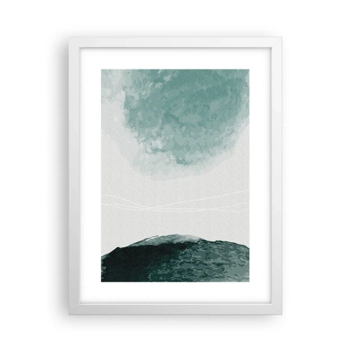 Plakat w białej ramie - Spotkanie z mgłą - 30x40 cm