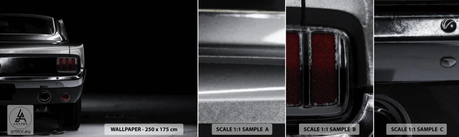 Fototapeta Próbka Samoprzylepna Deluxe Sticker - Czar klasyki - Samochód, Retro, Auto - 100x30 cm