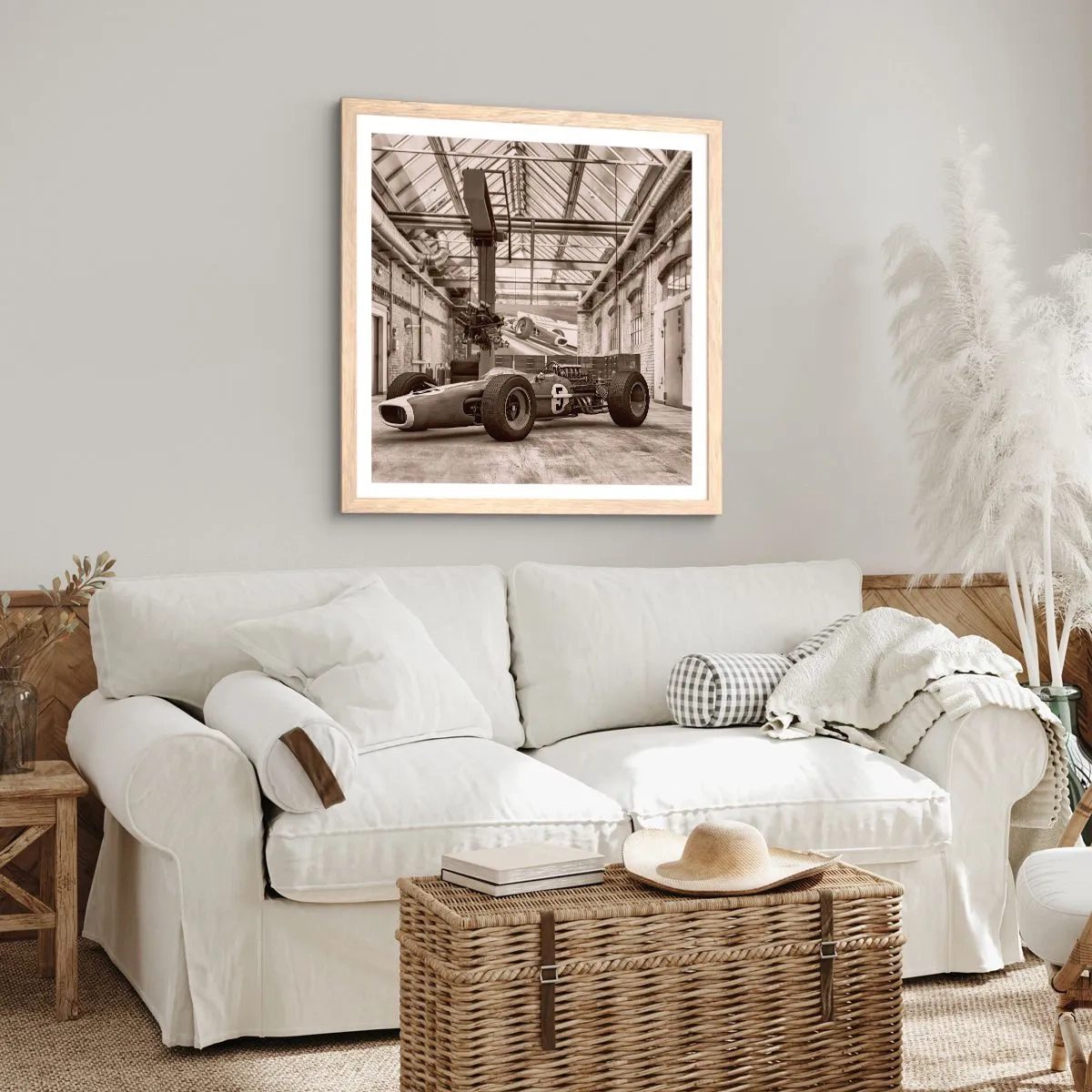 Plakat w ramie jasny dąb - Odpoczynek zwycięzcy - 40x40 cm