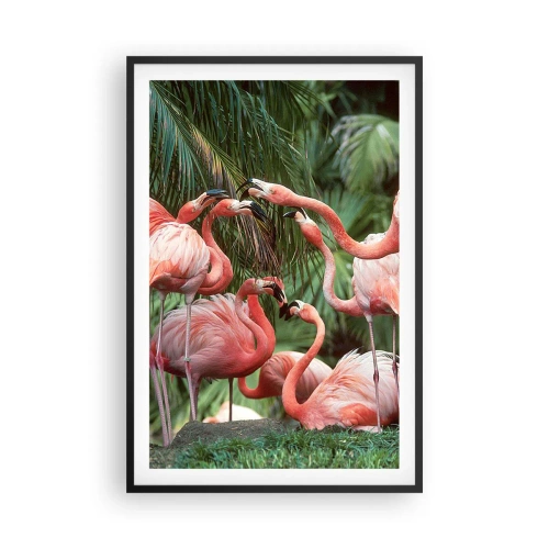 Plakat w czarnej ramie - Popołudniowe ploteczki - 61x91 cm