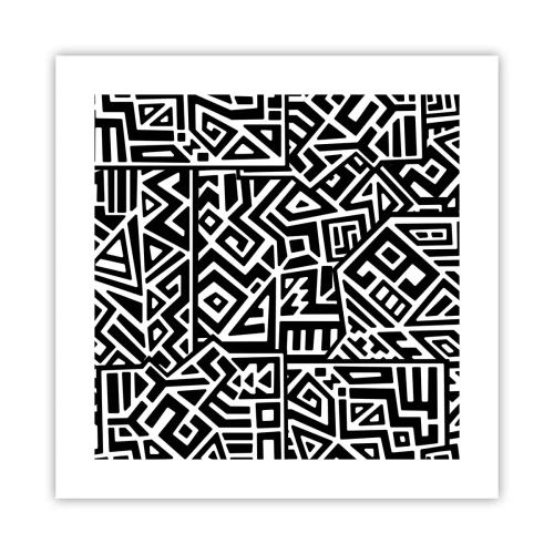 Plakat - Kompozycja prekolumbijska - 40x40 cm